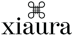 Xiaura main logo black and white